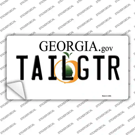 Tailgtr Georgia Novelty Sticker Decal