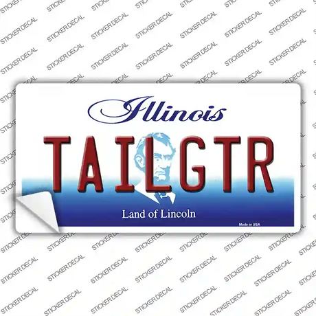Tailgtr Illinois Novelty Sticker Decal