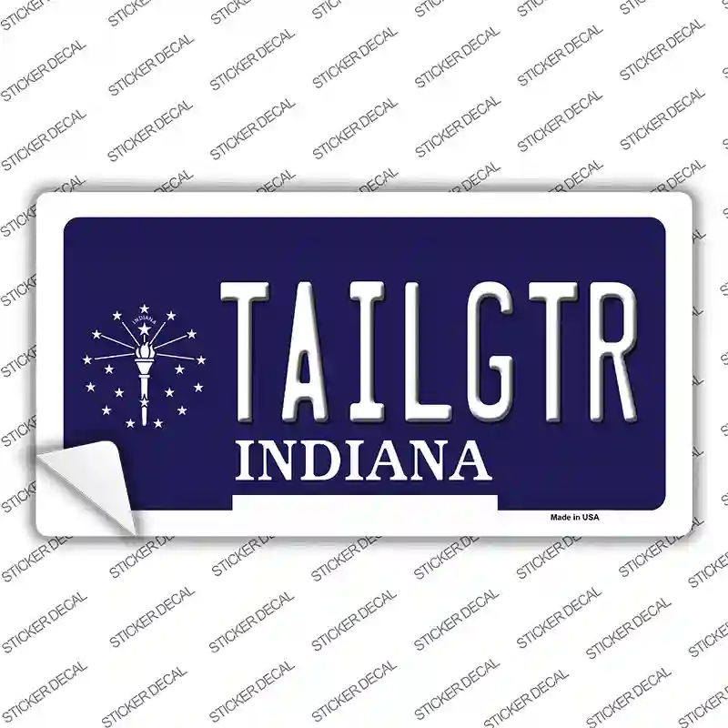 Tailgtr Indiana Novelty Sticker Decal