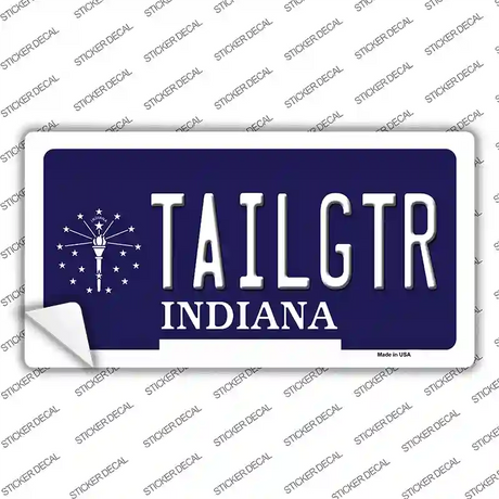 Tailgtr Indiana Novelty Sticker Decal