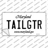 Tailgtr Maryland Novelty Sticker Decal