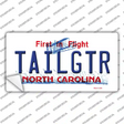 Tailgtr North Carolina Novelty Sticker Decal
