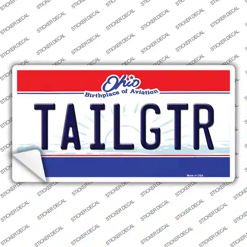Tailgtr Ohio State Novelty Sticker Decal