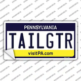 Tailgtr Pennsylvania Novelty Sticker Decal
