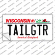 Tailgtr Wisconsin Novelty Sticker Decal