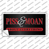 Piss & Moan Novelty Sticker Decal