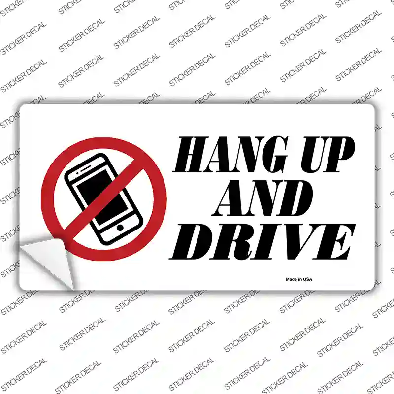 Hang Up No Cell Phones Novelty Sticker Decal