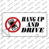 Hang Up No Cell Phones Novelty Sticker Decal