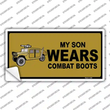Son Wears Combat Boots Novelty Sticker Decal