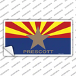 Prescott Arizona State Flag Novelty Sticker Decal