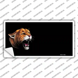 Cougar Offset Novelty Sticker Decal