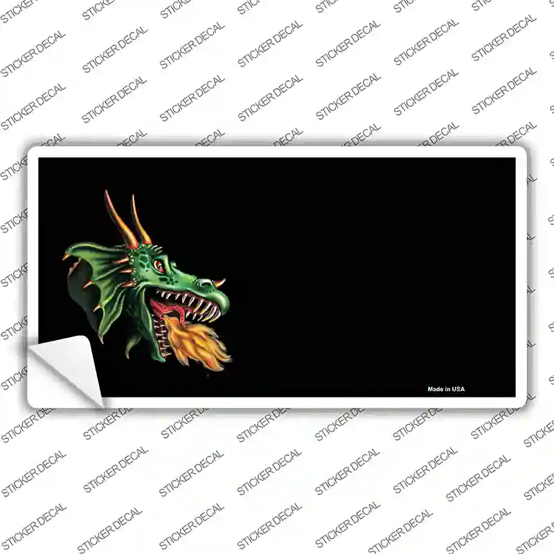 Dragon Offset Customizable Novelty Sticker Decal