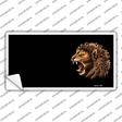 Lion Head Offset Novelty Sticker Decal