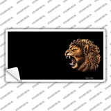 Lion Head Offset Novelty Sticker Decal