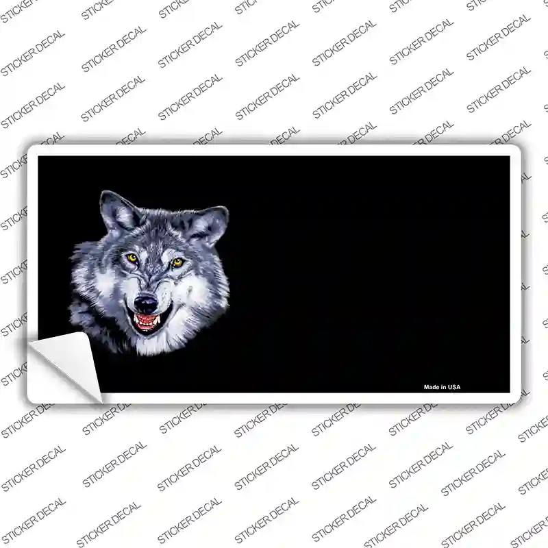Wolf Offset Novelty Sticker Decal