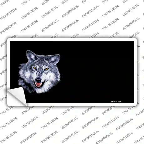 Wolf Offset Novelty Sticker Decal