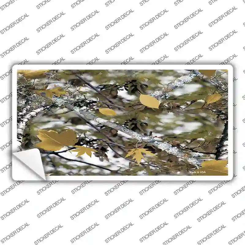 Real Leaf Camouflage Novelty Sticker Decal