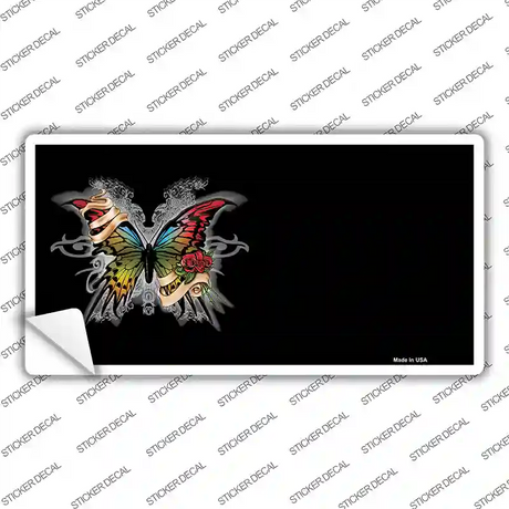 Butterfly Offset Novelty Sticker Decal