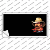 Cowboy Offset Novelty Sticker Decal