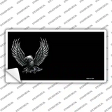 Eagle Offset Black Novelty Sticker Decal