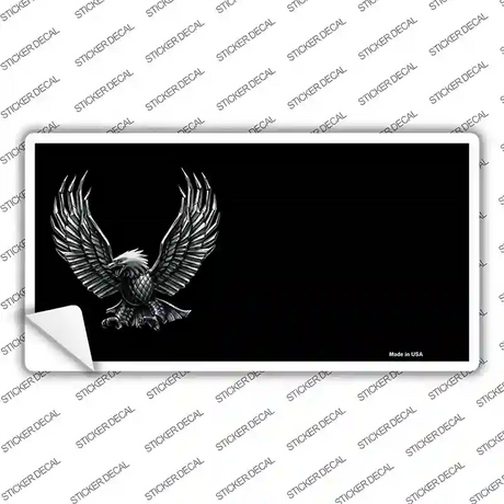 Eagle Offset Black Novelty Sticker Decal