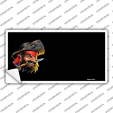Pirate With Sword Offset Novelty Sticker Decal