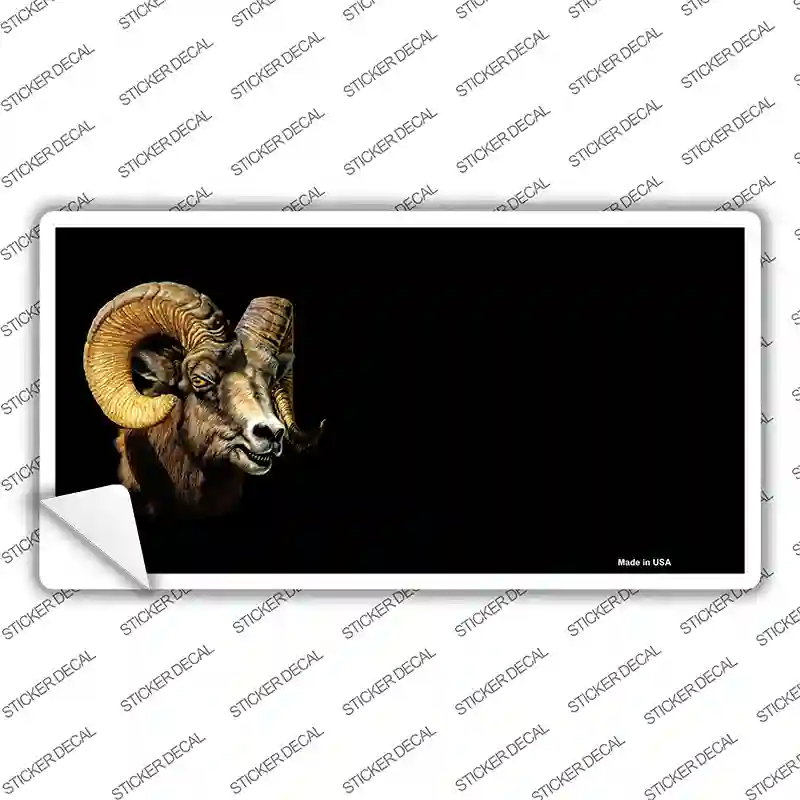 Big Horn Sheep Offset Novelty Sticker Decal