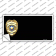 Police Badge Offset Novelty Sticker Decal