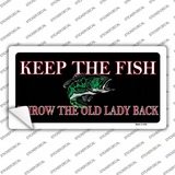 Keep the Fish Novelty Sticker Decal