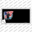 Police Officer American Flag Offset Novelty Sticker Decal
