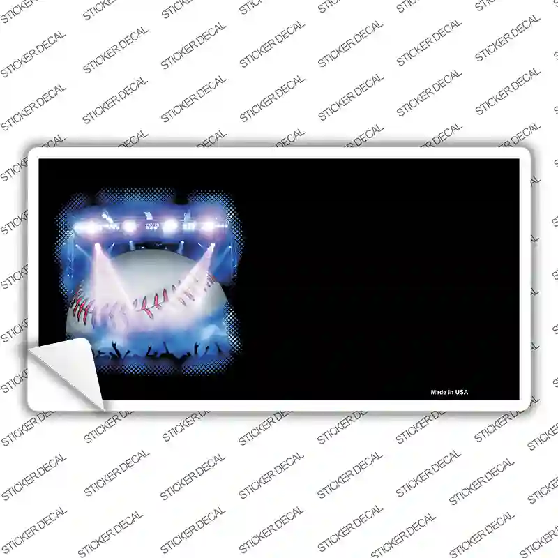 Baseball Game Offset Novelty Sticker Decal