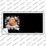Basketball Banner Offset Novelty Sticker Decal