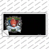 Football Banner Offset Novelty Sticker Decal