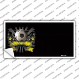 Soccer Banner Offset Novelty Sticker Decal