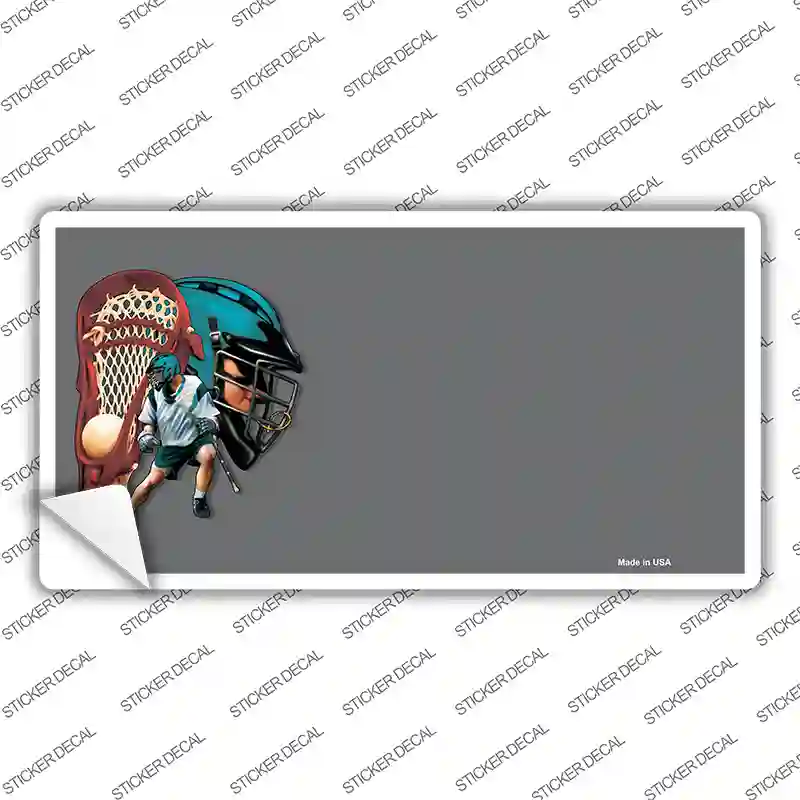 Lacrosse Offset Novelty Sticker Decal