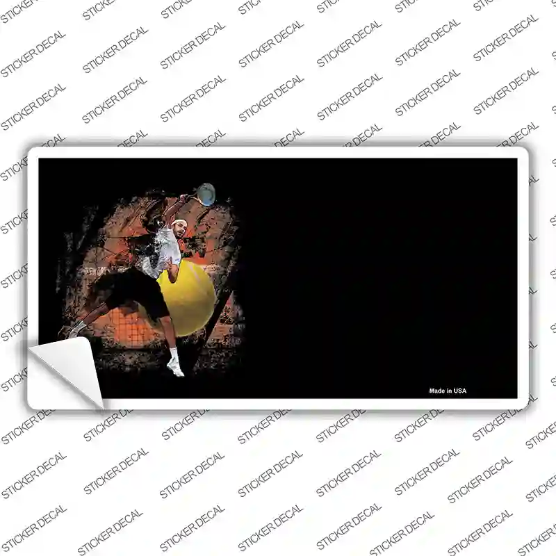 Tennis Offset Novelty Sticker Decal