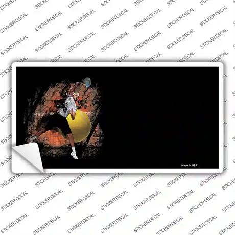 Tennis Offset Novelty Sticker Decal