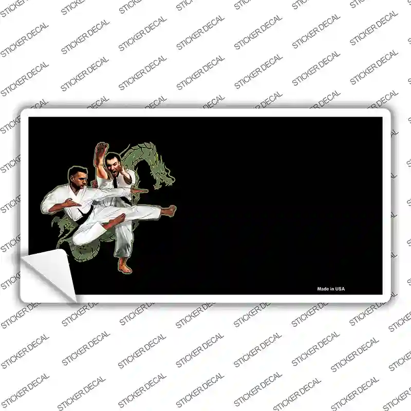 Karate Offset Novelty Sticker Decal