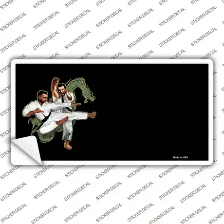 Karate Offset Novelty Sticker Decal