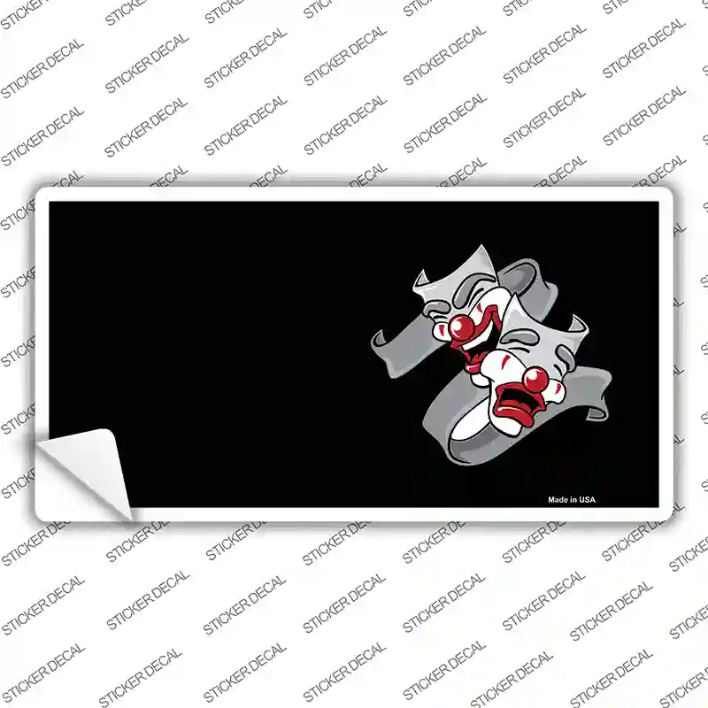 Theater Drama Offset Novelty Sticker Decal