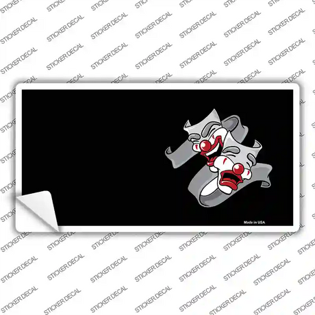 Theater Drama Offset Novelty Sticker Decal