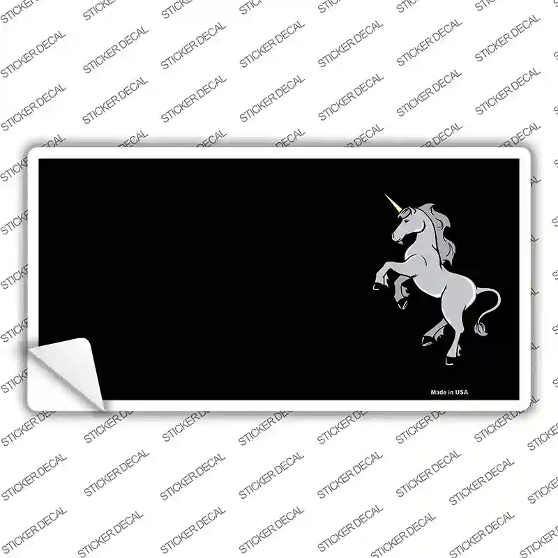 Unicorn Reared Up Offset Novelty Sticker Decal
