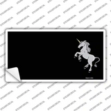 Unicorn Reared Up Offset Novelty Sticker Decal