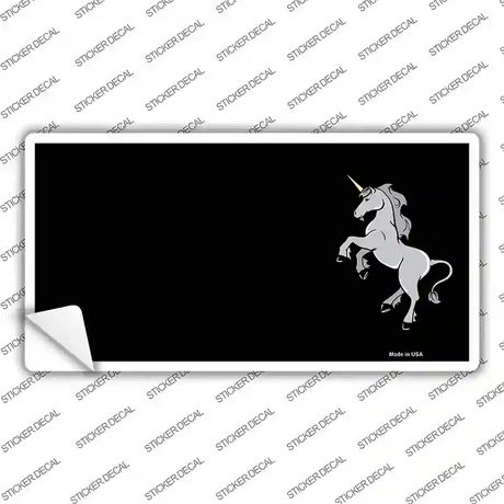 Unicorn Reared Up Offset Novelty Sticker Decal
