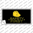 Safety First Novelty Sticker Decal