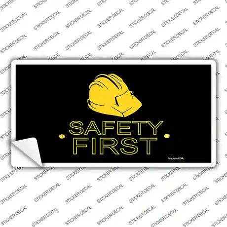 Safety First Novelty Sticker Decal