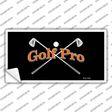 Golf Pro Novelty Sticker Decal