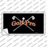 Golf Pro Novelty Sticker Decal