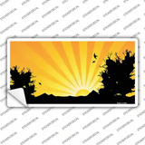 Southwest Orange Sunset Novelty Sticker Decal