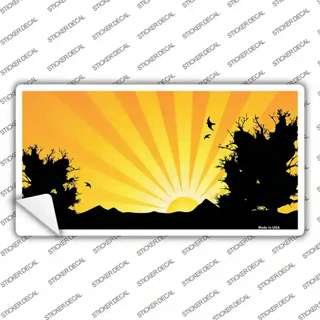 Southwest Orange Sunset Novelty Sticker Decal